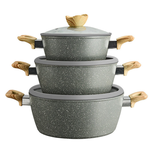 Premium set kamenog posuđa - komplet 7 dijelova