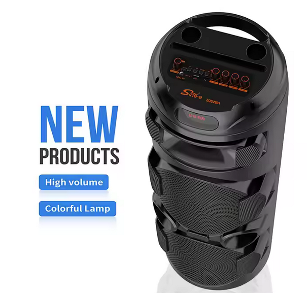 DVOSTRUKI 8 INČNI BLUETOOTH ZVUČNIK SA BEŽIČNIM MIKROFONOM