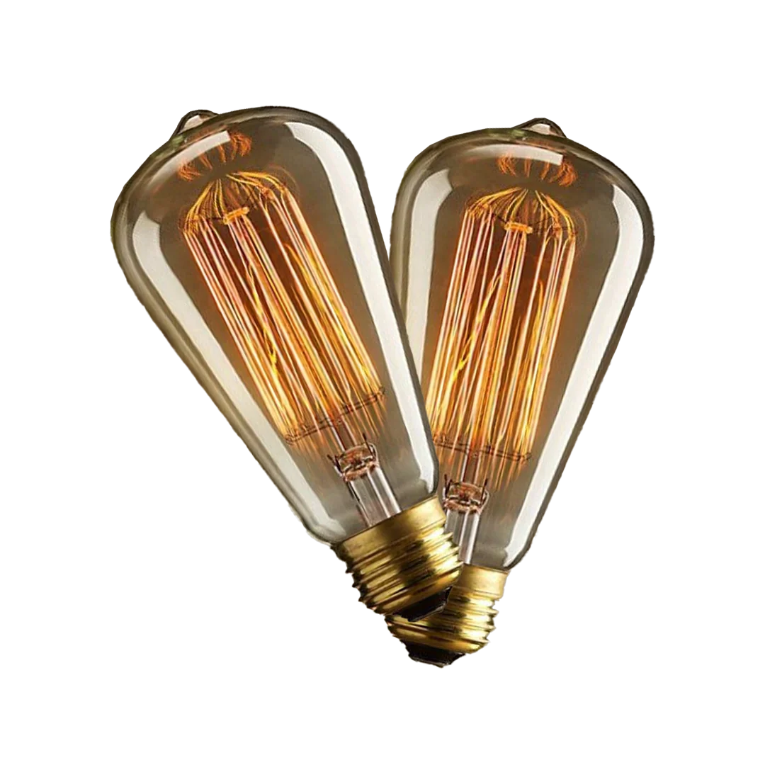 2 KOM LED Edison žarulja E27 – moderna retro elegancija