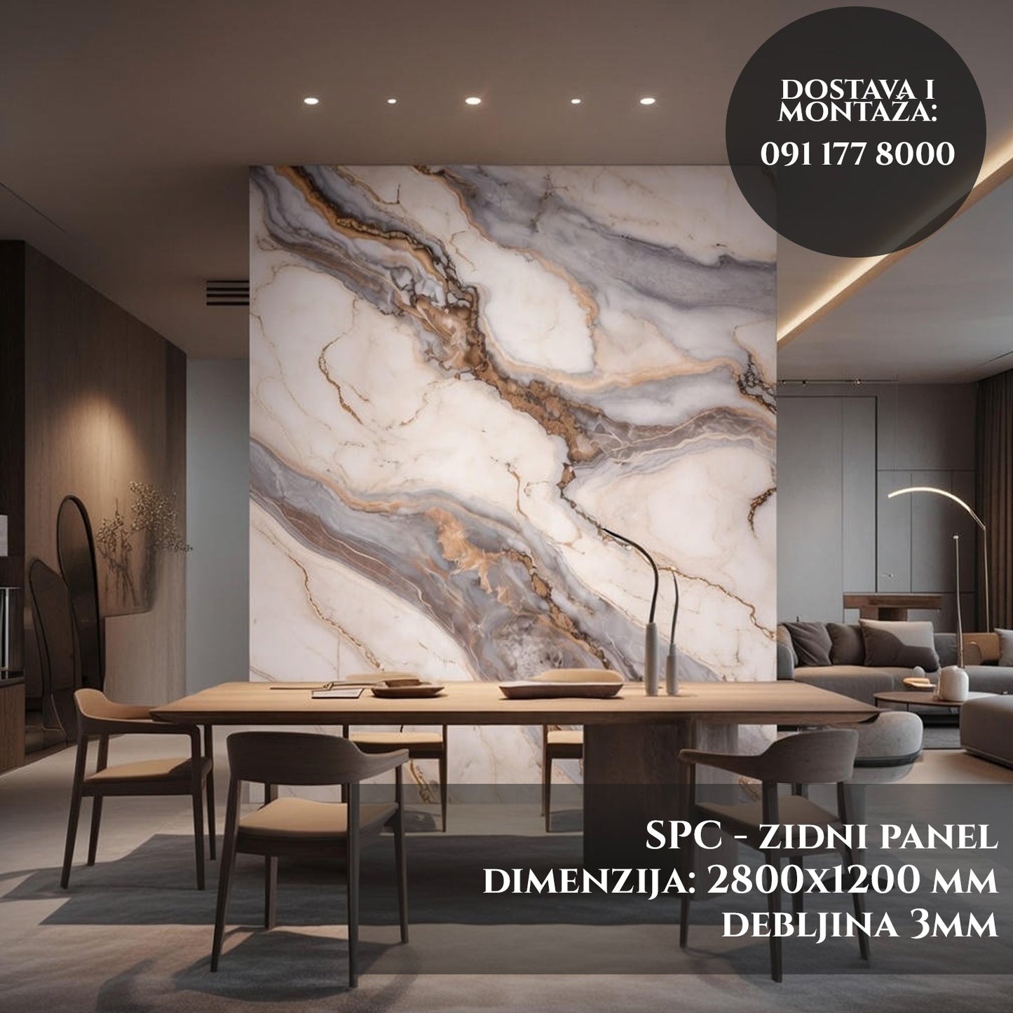 Dekorativni panel - Liquid Silk