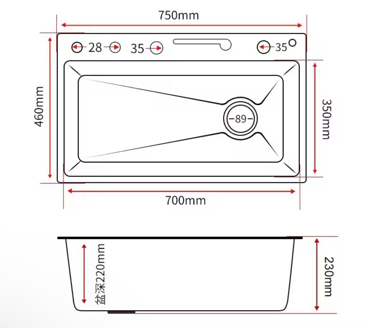 Premium kuhinjski sudoper 5u1