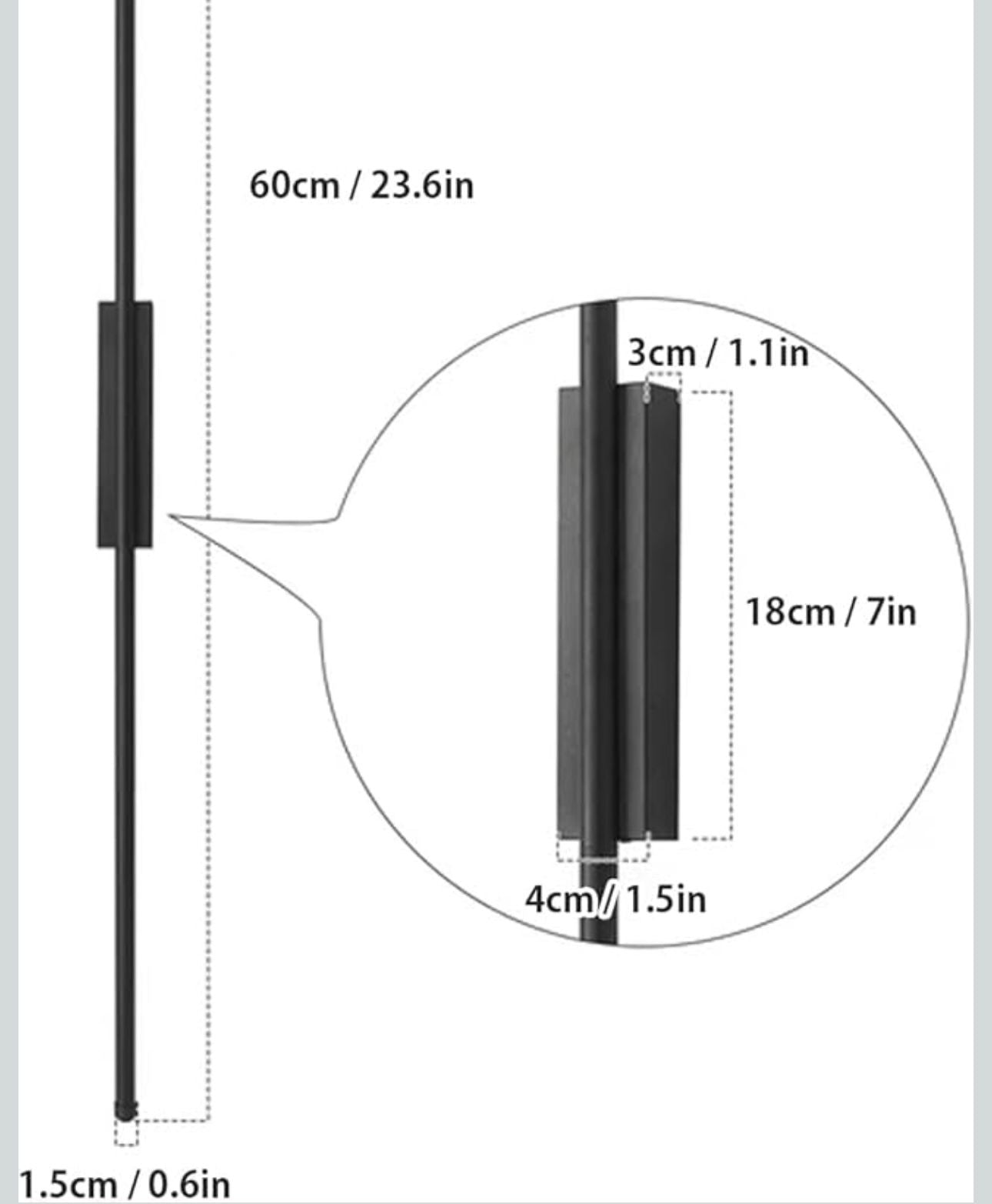 Slim LED zidna lampa