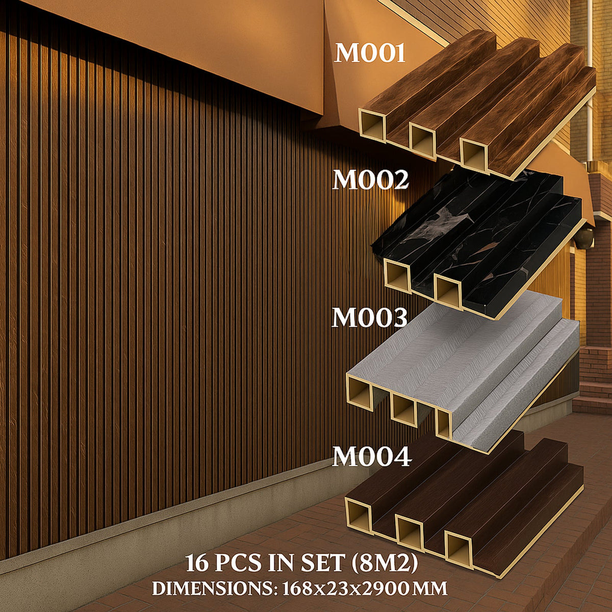 3D Zidni Paneli - Set 8 m²