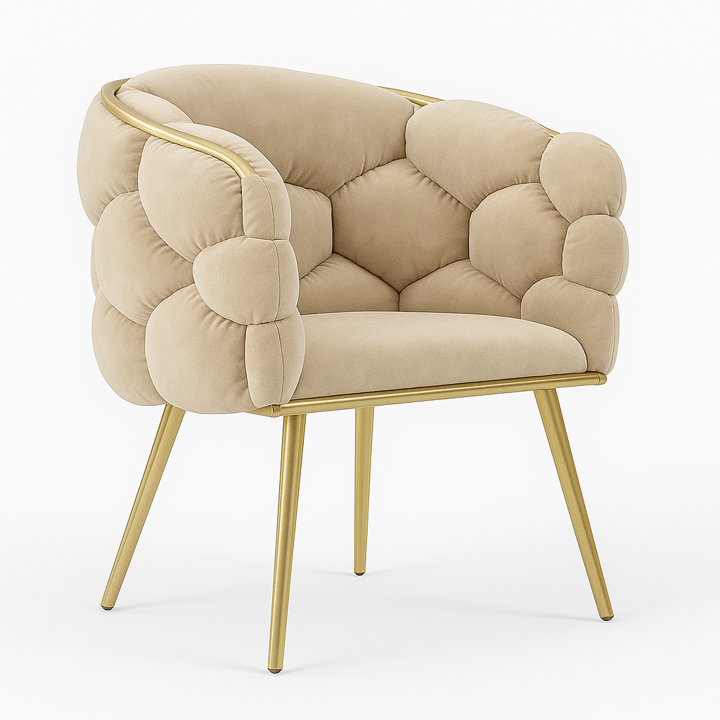 Baršunasta bubble stolica