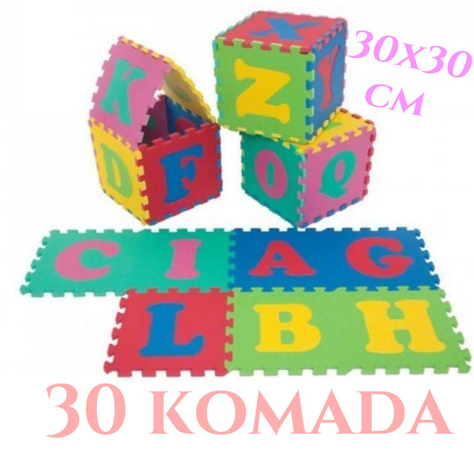 PODLOGA PUZZLE ZA BEBE 30X30CM